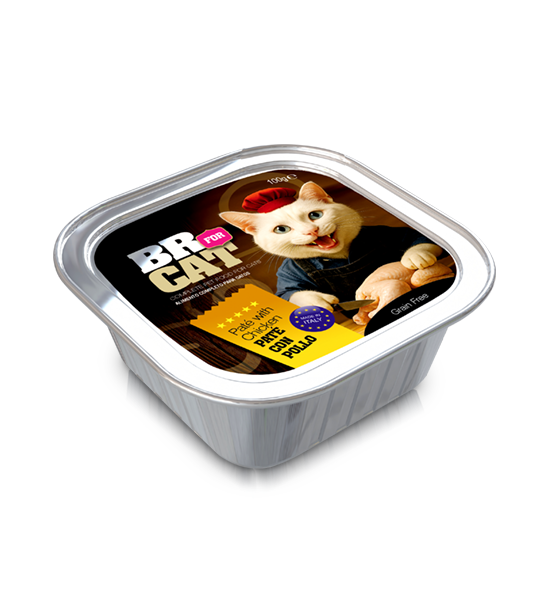 br for cat pate with chicken 100g