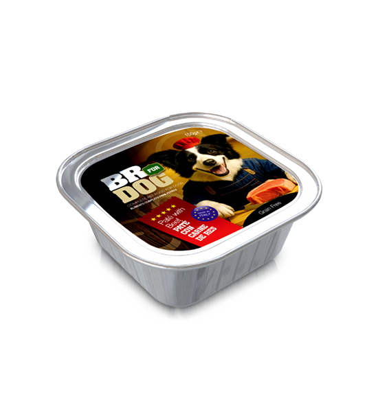 br for dog pate with beef 150g