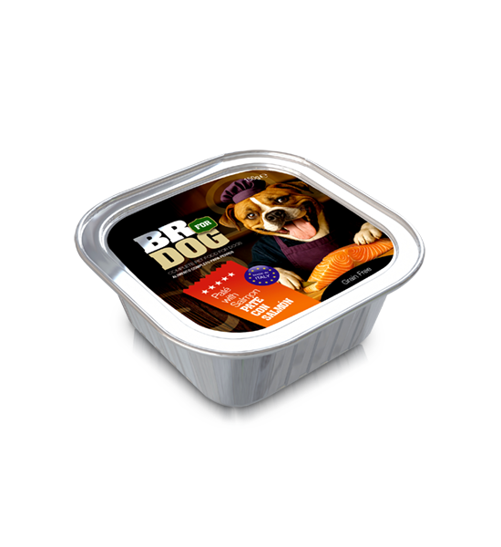 br for dog pate with salmon 150g